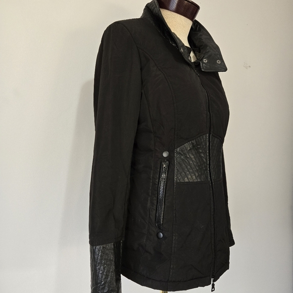 DANIER leather and polyester black jacket. Size XXS (seems a bit bigger) - Picture 6 of 15